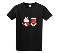 Die Antwoord Fatty Boom Boom Cartoon Character Unisex 100% Cotton Short-Sleeve T-Shirts Black XXL
