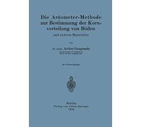 Die Aräometer-Methode Zur Bestimmung Der Kornverteilung Von Böden Und Anderen Materialien