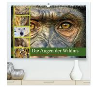 Die Augen der Wildnis (hochwertiger Premium Wandkalender 2027 DIN A2 quer), Kunstdruck in Hochglanz: Tief im Herzen unberührter Landschaften lauert eine Kraft, die älter ist als jede Legende.