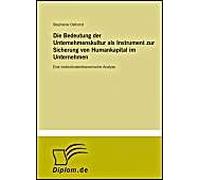 Die Bedeutung Der Unternehmenskultur Als Instrument Zur Sicherung Von Humankapital Im Unternehmen