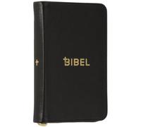 Die Bibel - Schlachter 2000 - Miniaturausgabe (Kalbsleder, flexibler Einband, schwarz, Goldschnitt, Reißverschluss)