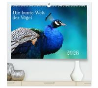 Die bunte Welt der Vögel (hochwertiger Premium Wandkalender 2026 DIN A2 quer), Kunstdruck in Hochglanz: Bunte und farbenfrohe Vögel ein ganzes Jahr lang erleben