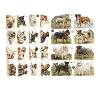 Die Cut Vintage - Chiens - 2 feuilles G