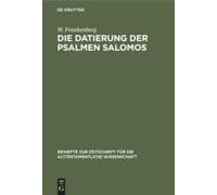 Die Datierung Der Psalmen Salomos