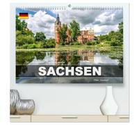 Die deutschen Bundesländer - Sachsen (hochwertiger Premium Wandkalender 2026 DIN A2 quer), Kunstdruck in Hochglanz: Entdecken Sie in 12 Monaten das wunderbare Bundesland Sachsen im Osten der Republik.