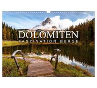 Die Dolomiten - Faszination Berge (Wandkalender 2026 DIN A3 quer), CALVENDO Monatskalender