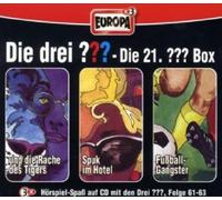 DIE DREI ??? - 21-FOLGEN 61-63 (RACHE D. TIGERS/SPUK/FUßBALLGANGSTER) 3 CD NEUF