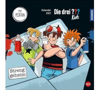 Die drei ??? Kids Broschurkalender 2027: Ein Jahr voller Abenteuer mit den Junior-Detektiven Justus, Peter und Bob. Wandkalender 2027 zum Eintragen mit spannenden Anleitungen und Geschichten