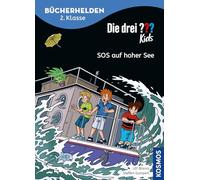 Die drei ??? Kids, Bücherhelden 2. Klasse, SOS auf hoher See: Gut lesen können - Erstlesebuch ab 7 Jahren mit Leserätseln zum Mitknobeln, spannende Detektivabenteuer mit Justus, Peter und Bob