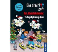 Die drei ??? Kids, Der Adventskalender: 24 Tage Spielzeug-Spuk. Adventskalenderbuch in 24 Kapiteln hinter verschlossenen Seiten - Spannung, Mitmach-Ideen, Sticker und jede Menge Detektivspaß
