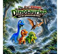 Die drei kleinen Dinosaurier und der geheimnisvolle Nebel: Teil 2 Dino Vorlesegeschichte ab 3Jahren - Dinosaurier - 5 Minuten Geschichte - Ausmalbilder