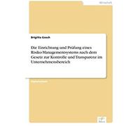 Die Einrichtung Und Prüfung Eines Risiko-Managementsystems Nach Dem Gesetz Zur Kontrolle Und Transparenz Im Unternehmensbereich