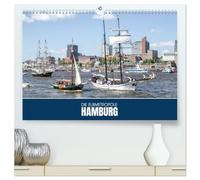 Die Elbmetropole Hamburg (hochwertiger Premium Wandkalender 2026 DIN A2 quer), Kunstdruck in Hochglanz: Hansestadt an der Elbe - urban & lebendig