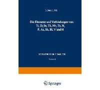 Die Elemente Und Verbindungen Von: Ti, Zr, Sn, Th, Nb, Ta, N, P, As, Sb, Bi, V Und H