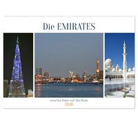 Die EMIRATES zwischen Dubai und Abu Dhabi (Wandkalender 2026 DIN A2 quer), CALVENDO Monatskalender: Bilder von beeindruckenden Bauwerken und faszinierenden Landschaften am Persischen Golf
