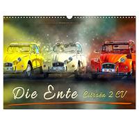 Die Ente - Citroën 2CV (Wandkalender 2026 DIN A3 quer), CALVENDO Monatskalender: Von der Bauernkutsche zum Kultobjekt.