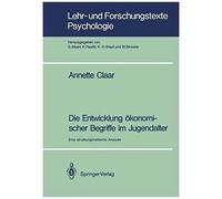 Die Entwicklung Ökonomischer Begriffe Im Jugendalter