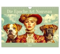 Die Epoche Art Nouveau - Mit eleganter Mode (Wandkalender 2027 DIN A4 quer), CALVENDO Monatskalender: Charmante Frauenportraits im Art Nouveau Stil