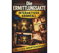 Die Ermittlungsakte - Die letzte Geburtstagsfeier: Ein interaktiver Kriminalfall zum Miträtseln - True Crime | ideales Geschenk für Fans von Krimis, ... Logikrätseln für Jugendliche und Erwachsene