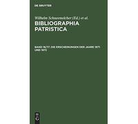 Die Erscheinungen Der Jahre 1971 Und 1972