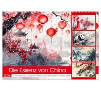Die Essenz von China - Chinesische Landschaften und Symbole in Harmonie (Wandkalender 2026 DIN A2 quer), CALVENDO Monatskalender: Chinesische KI-Impressionen: Eine Reise durch das alte China