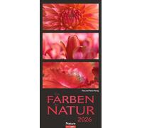 Die Farben der Natur Kalender 2026: Stilvoller Foto-Wandkalender XL. Natur-Kalender 2026 zeigt in harmonischen Kompositionen den Farbenreichtum der Natur. 33 x 68 cm.