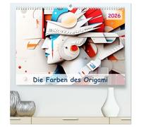 Die Farben des Origami (hochwertiger Premium Wandkalender 2026 DIN A2 quer), Kunstdruck in Hochglanz: Dieser Kalender enthält eine einzigartige ... ihrer Stärke, Würde und Schönheit darstellen.