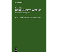 Die Frage Nach Dem Unbedingten