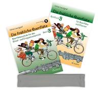Die fröhliche Querflöte 3 + Spielbuch: (Starterset) mit Audio Online - Querflötenschule - Band 3 von Gefion Landgraf (ISBN 9783795721893, 9783795747640) + Soundman Reinigungstuch