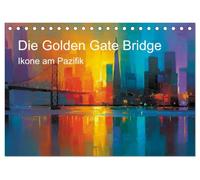 Die Golden Gate Bridge - Ikone am Pazifik (Tischkalender 2027 DIN A5 quer), CALVENDO Monatskalender: Golden Gate Bridge, San Francisco,