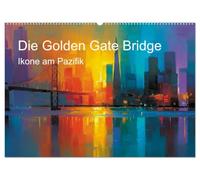 Die Golden Gate Bridge - Ikone am Pazifik (Wandkalender 2027 DIN A2 quer), CALVENDO Monatskalender: Golden Gate Bridge, San Francisco,