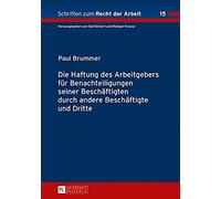 Die Haftung Des Arbeitgebers Für Benachteiligungen Seiner Beschäftigten Durch Andere Beschäftigte Und Dritte