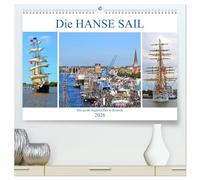 Die HANSE SAIL Das große Seglertreffen in Rostock (hochwertiger Premium Wandkalender 2026 DIN A2 quer), Kunstdruck in Hochglanz: Bilder vom größten maritimen Volksfest in Mecklenburg-Vorpommern