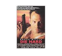 Die Hard Poster sur toile Motif thriller sur un flic solitaire qui combat les terroristes dans un gratte-ciel (7) 40 x 60 cm