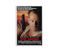 Die Hard Poster - Thriller d'action emblématique sur un flic solitaire combattant des terroristes dans un gratte-ciel (11) - Poster sur toile - Décoration d'intérieur moderne - 30 x 45 cm