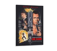 Die Hard Poster - Thriller d'action emblématique sur un flic solitaire combattant les terroristes dans un gratte-ciel (15) Poster d'œuvres d'art cool Impression sur toile à suspendre 50 x 75 cm
