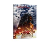 Die Hard Poster - Thriller d'action emblématique sur un flic solitaire combattant les terroristes dans un gratte-ciel (10) - Impression sur toile décorative moderne - 40 x 60 cm