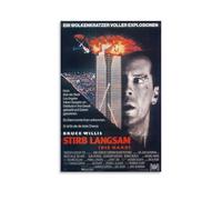 Die Hard Poster - Thriller d'action emblématique sur un flic solitaire qui combat les terroristes dans un gratte-ciel (8) - Art mural décoratif - Décoration moderne - 50 x 75 cm