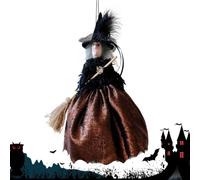 Die Hexenpuppe als Halloween-Baumornament vereint niedlich-gruseligen Charm