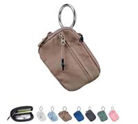 Die Iris Geldbörse,Wasserdichte Nylon-Schlüsselanhänger-Geldbörse für Frauen,Iris-Geldbörsen für Frauen,Die Iris Pouch Wristlet,Wristlet Bag Zip Card Case,Große Kapazität (1PC-F)