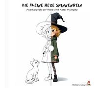 Die kleine Hexe Spinnenbein: Ausmalbuch der Hexe und Kater Mumpitz