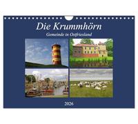 Die Krummhörn Gemeinde in Ostfriesland (Wandkalender 2026 DIN A4 quer), CALVENDO Monatskalender: Der Fotograf Rolf Pötsch zeigt hier einen Teil der ... Orte der Krummhörn in Ostfriesland