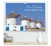 Die Kykladen - Inseln im Ägäischen Meer (hochwertiger Premium Wandkalender 2026 DIN A2 quer), Kunstdruck in Hochglanz: Die Kykladen, Badestrände, Kultur und Sonne pur.