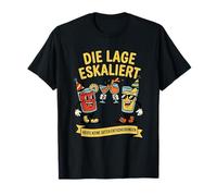 Die Lage eskaliert - Lustiger Party Spruch mit Alkohol T-Shirt