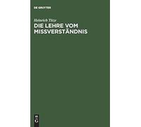 Die Lehre Vom Mißverständnis