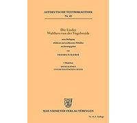 Die Lieder Walthers Von Der Vogelweide