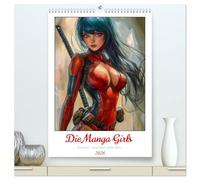 Die Manga Girls (hochwertiger Premium Wandkalender 2026 DIN A2 hoch), Kunstdruck in Hochglanz: Manga Girls im Anime Style für jeden Monat