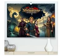Die Nibelungensaga - Aufstieg und Untergang (hochwertiger Premium Wandkalender 2027 DIN A2 quer), Kunstdruck in Hochglanz: Die Geschichte von ... bis zum Untergang der Nibelungen.