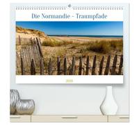 Die Normandie - Traumpfade (hochwertiger Premium Wandkalender 2026 DIN A2 quer), Kunstdruck in Hochglanz: Die Normandie an der Küste und im Inland erleben