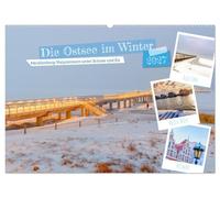 Die Ostsee im Winter (Wandkalender 2027 DIN A2 quer), CALVENDO Monatskalender: Mecklenburg-Vorpommern unter Schnee und Eis